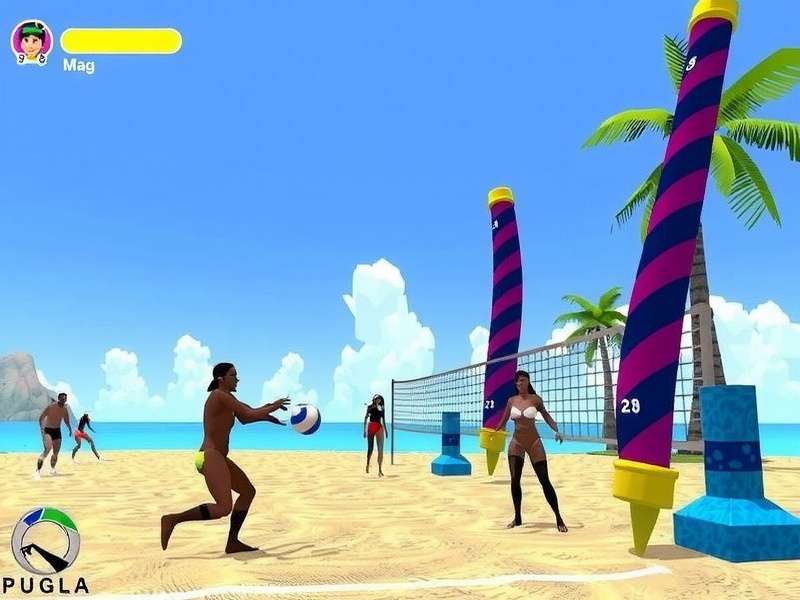Volley Beach Fiesta Game Screenshot